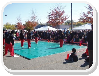 Lee's Hapmudo Martial Arts Students performing at an Annandale community event.